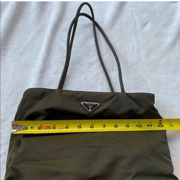 Prada Bags Dark Green Prada Toteshoulder Bag Poshmark